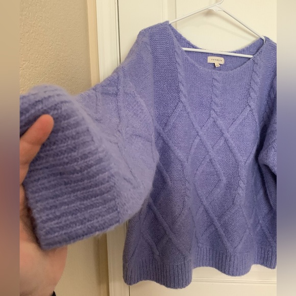 NWOT Promesa Fuzzy Periwinkle Sweater - Size Large - Picture 4 of 6
